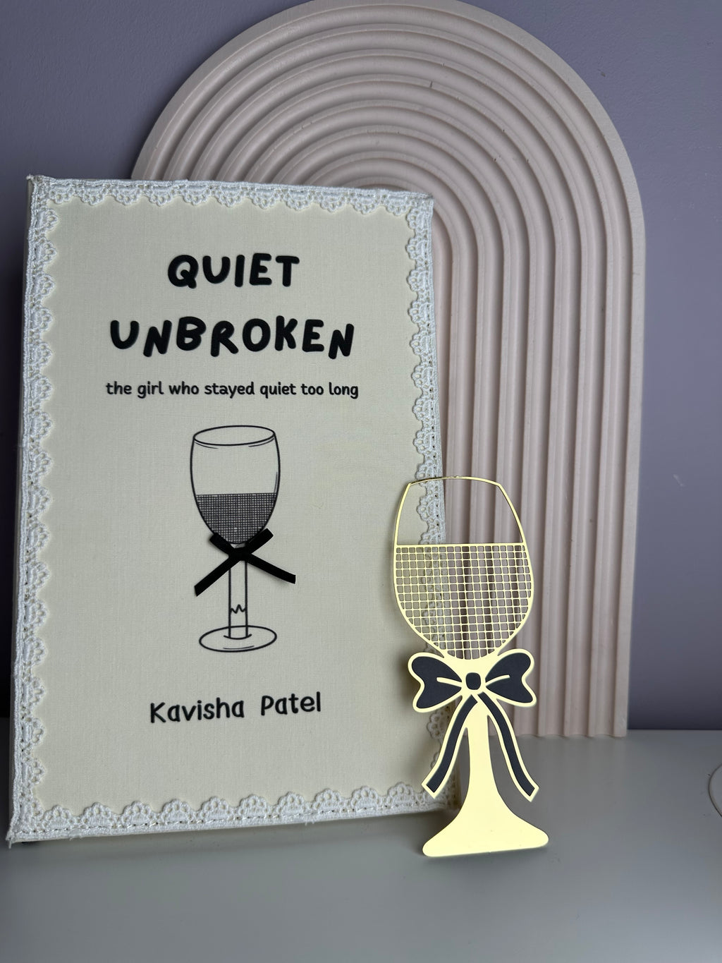 Gift Bundle (Quiet Unbroken Book + Bow Wine Bookmark)